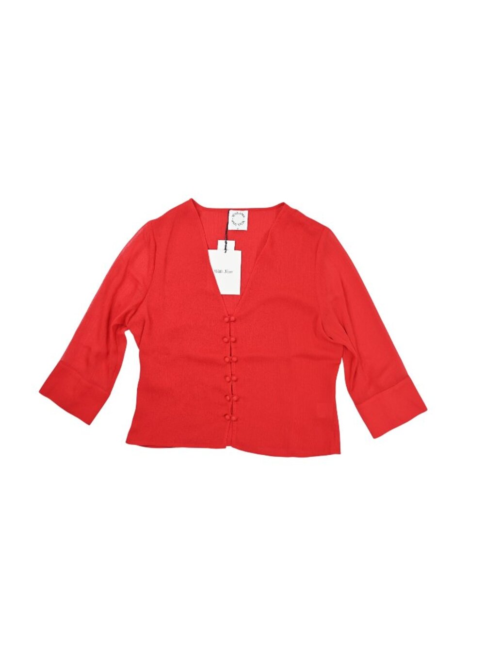 With Jean Elsie Top in Red
